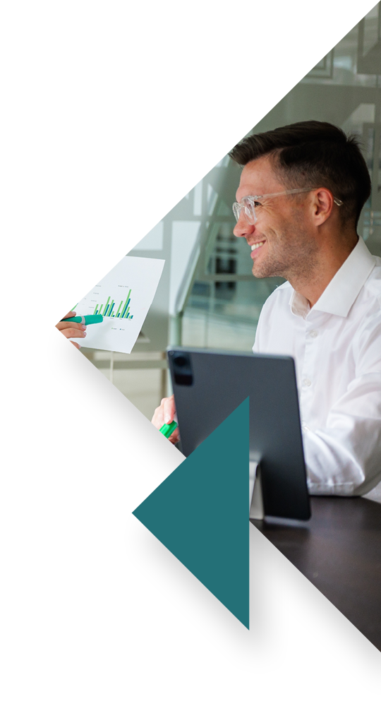 Professionals assessing brand growth campaigns success